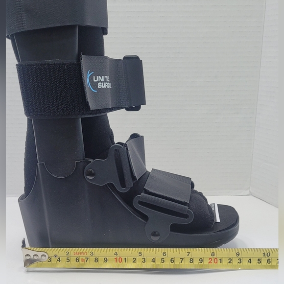 NWT UNITED ORTHO- USA 14007 CAM WALKER FRACTURE BOOT EXTRA SMALL BLACK 15 INCHES - Picture 4 of 14